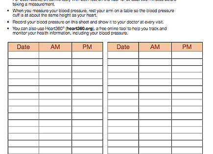 my blood pressure log hrhcare hrhcare blood pressure log